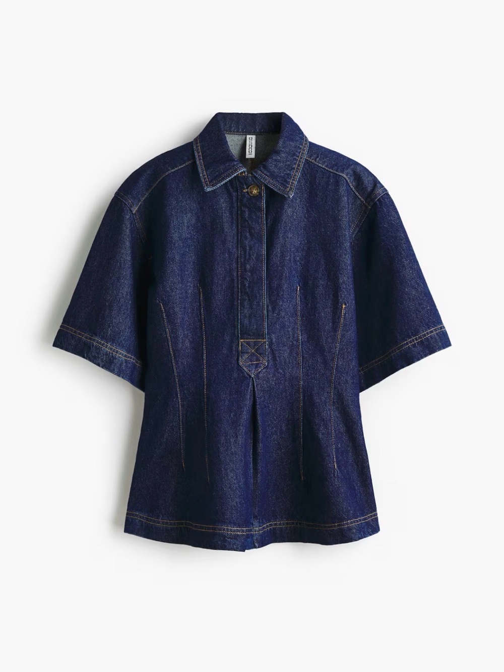 H&M Defined waist denim shirt